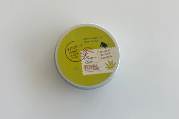 Hemp-Cedar Body Rub Beeswax